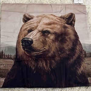 H&M Brown Bear Accent Cushion Case